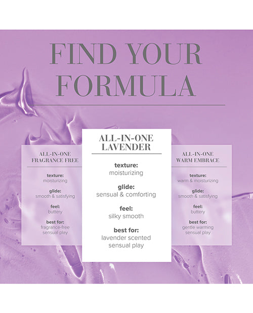 JO All In One Massage Glide Lavender Silicone Based 4 Oz