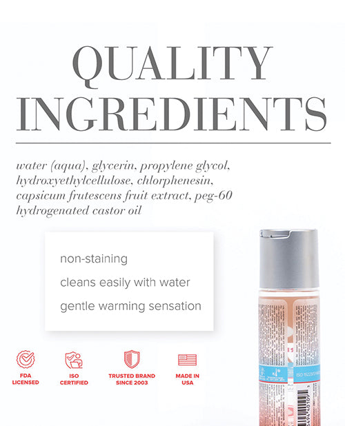 JO H2O Anal Warming Water Based Lubricant For Anal Play 2 Oz