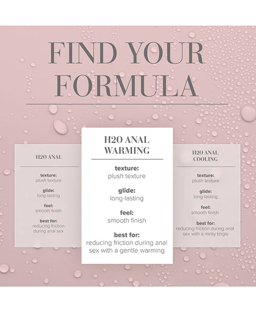 JO H2O Anal Warming Water Based Lubricant For Anal Play 2 Oz
