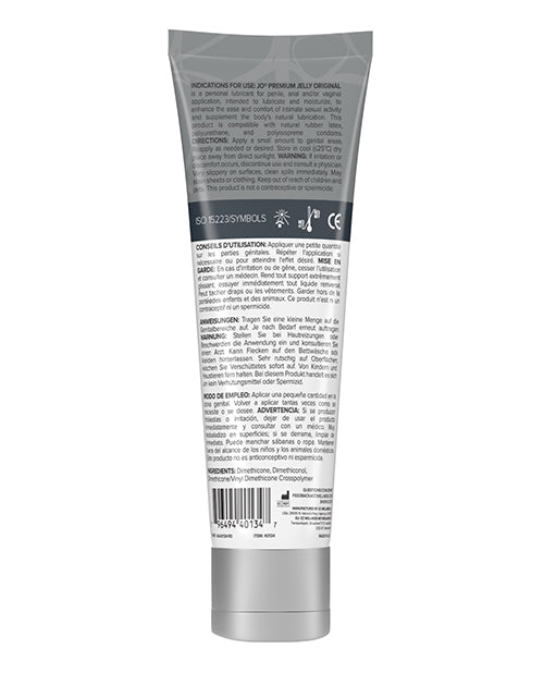 JO Premium Jelly Original Lubricant Silicone 4 Oz Long Lasting