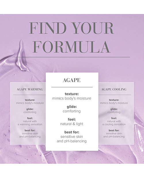 JO Agape Original Water Based Lubricant pH Balanced 4 Oz