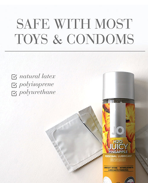 JO H2O Pineapple Flavor Water Based Lubricant 4 Oz