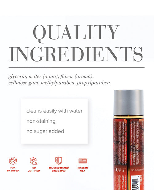 JO H2O Strawberry Flavored Water Based Lubricant 4 Oz