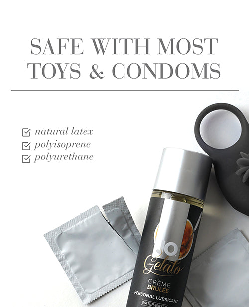 JO Gelato Creme Brulee Lubricant 4 oz Water Based Flavored Lube