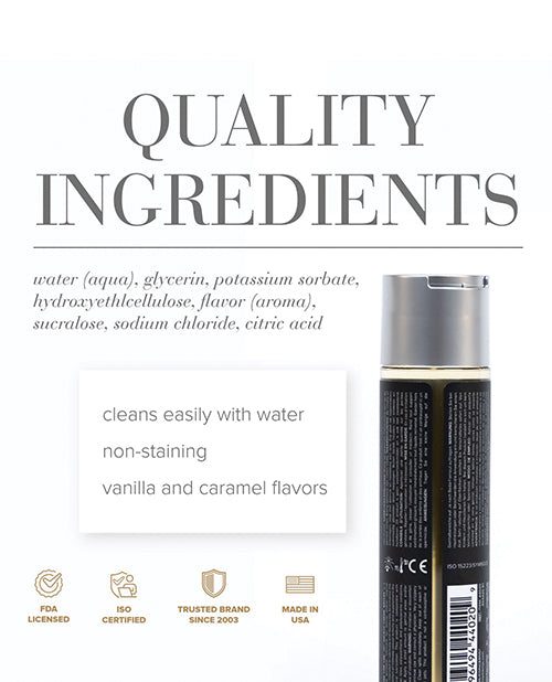 JO Gelato Creme Brulee Lubricant 4 oz Water Based Flavored Lube
