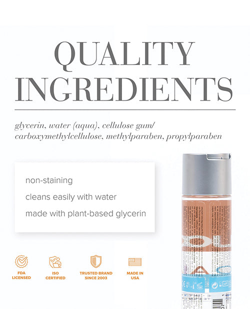 JO H2O Anal Original Water Based Lubricant Silky Glide 8 Oz