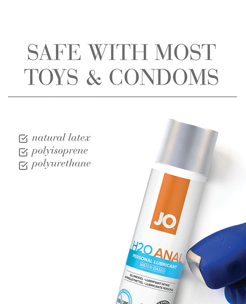 JO H2O Anal Original Water Based Lubricant Silky Glide 8 Oz