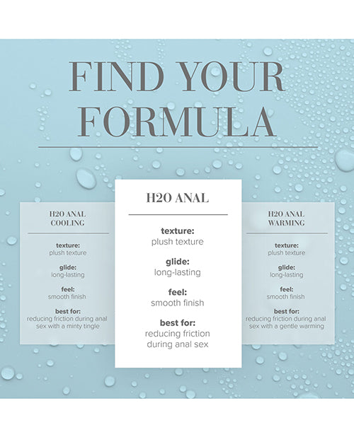 JO H2O Anal Original Water Based Lubricant Silky Glide 8 Oz