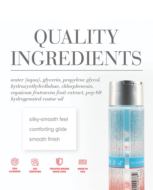 JO H2O Warming Lubricant 8 Oz Water Based Personal Lubricant