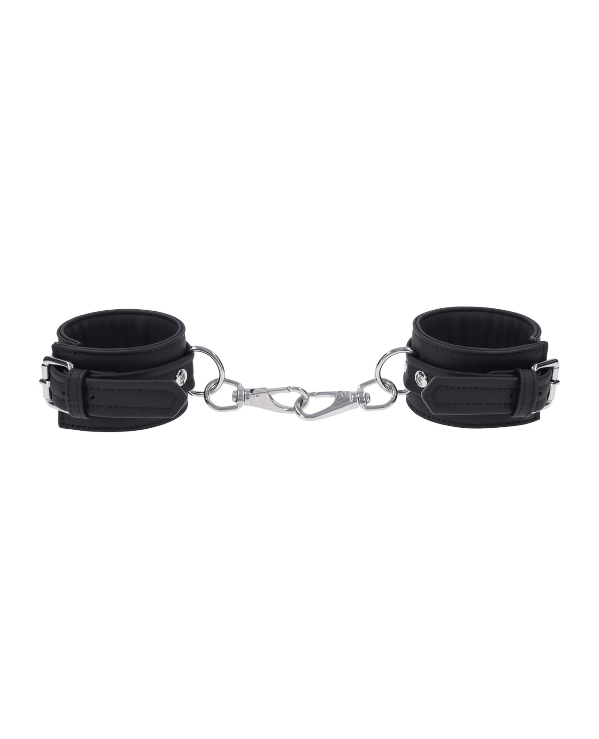 Signature Midnight Muse Cashmere Touch Silicone Handcuffs Silver Finish