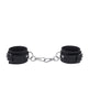Load image into Gallery viewer, Signature Midnight Muse Cashmere Touch Silicone Handcuffs Silver Finish

