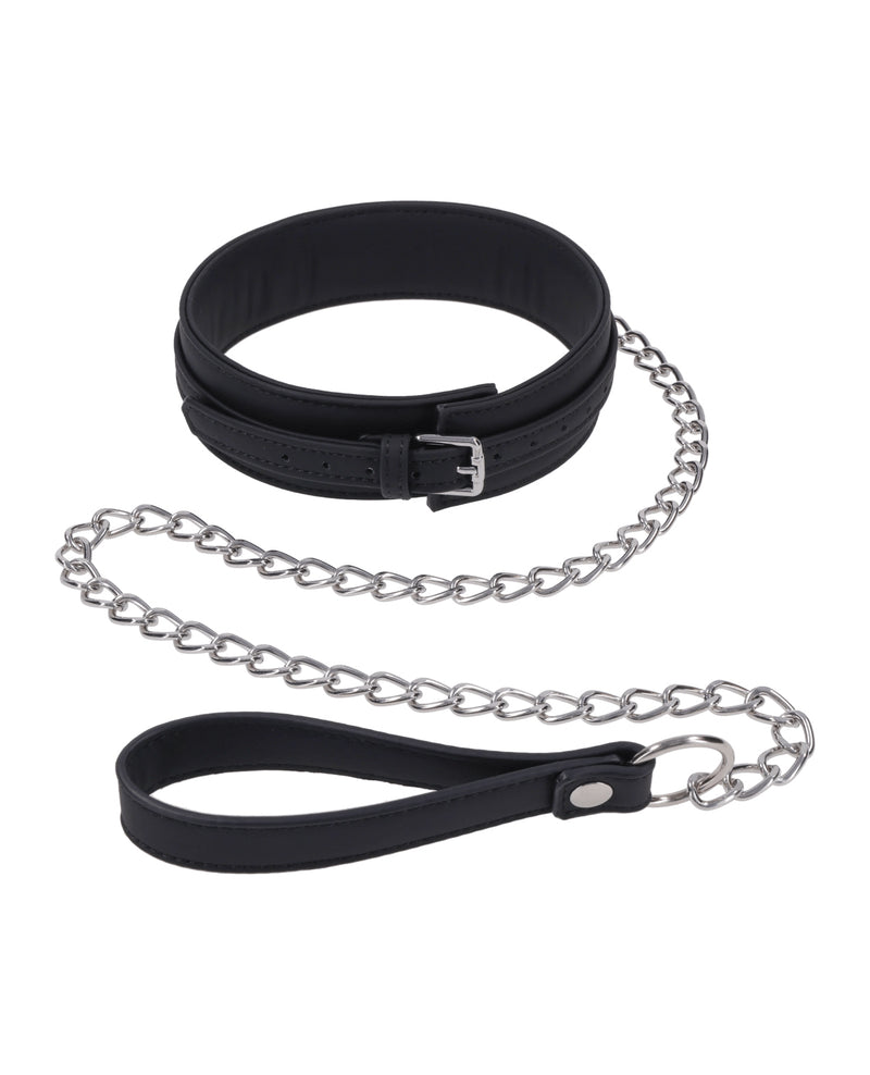 Ladda bilden i Galleri Viewer, Signature Midnight Muse premiumhalsband och koppel för hund med silverdetaljer
