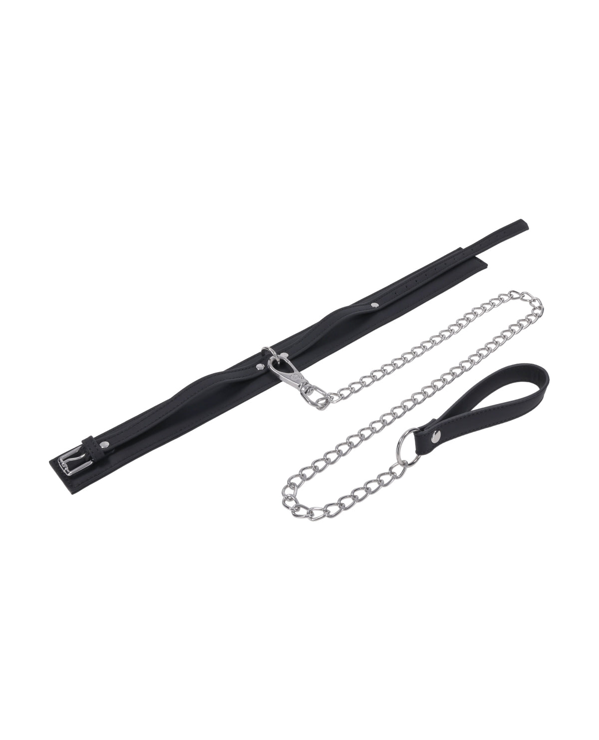Signature Midnight Muse premiumhalsband och koppel för hund med silverdetaljer