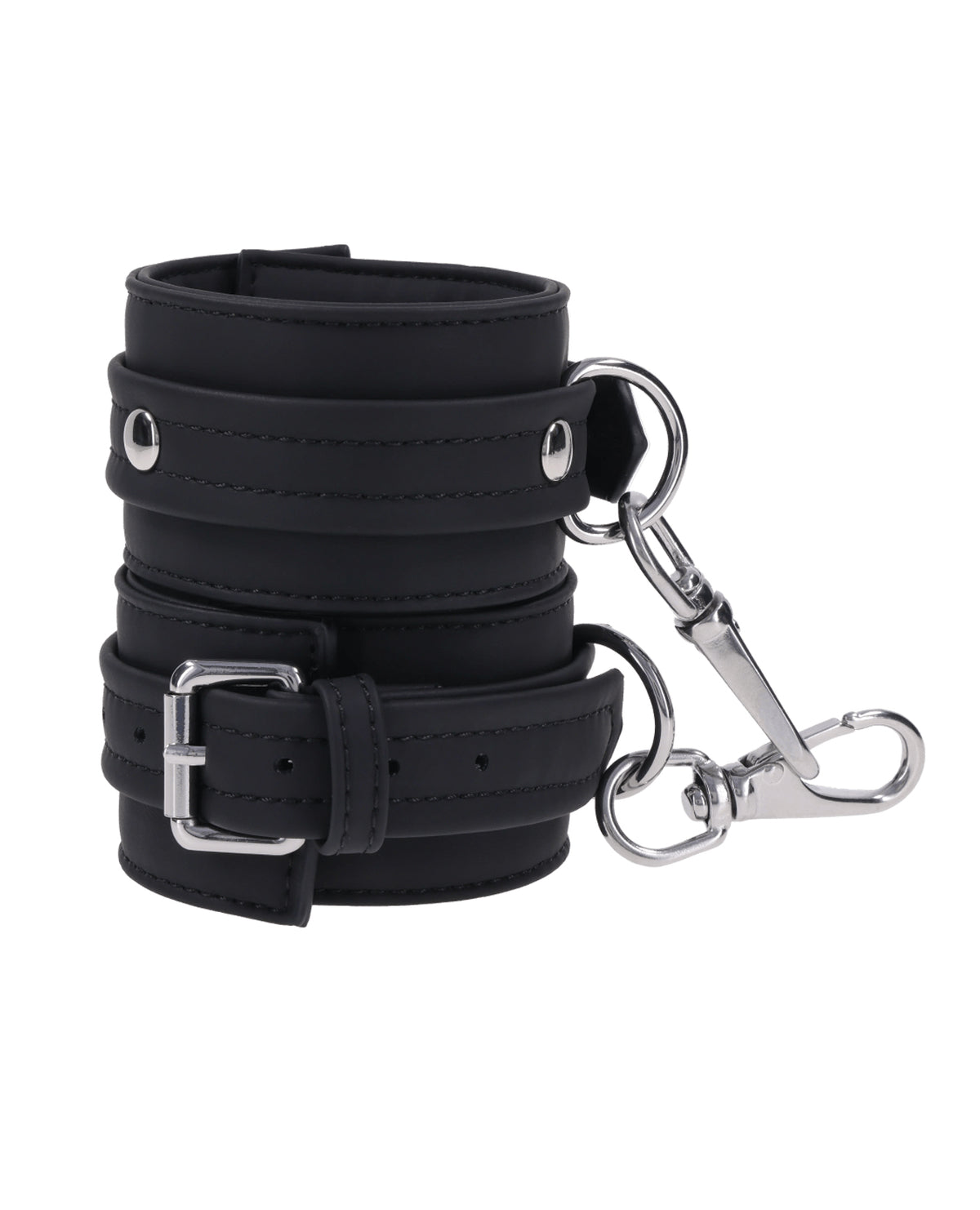 Polsiere per caviglie in morbido silicone Signature Midnight Muse con componenti argentati