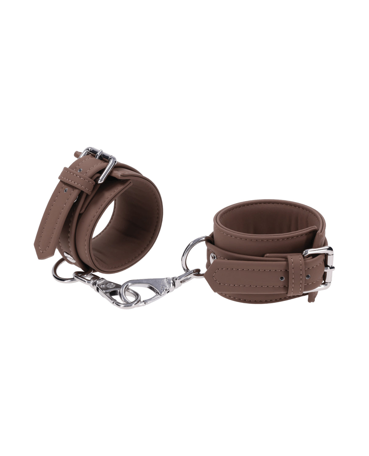 Ensemble de menottes Signature Dawn Dream au toucher cachemire, en silicone, avec quincaillerie argentée