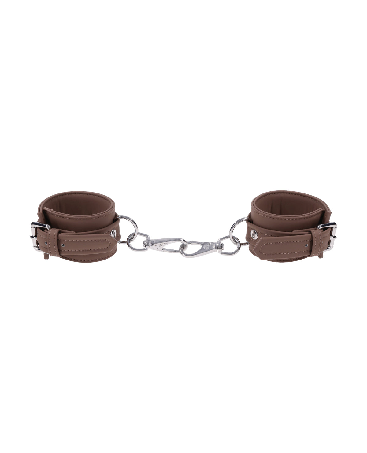 Set Signature Dawn Dream de cătușe cu atingere de cașmir, din silicon, cu accesorii metalice argintii