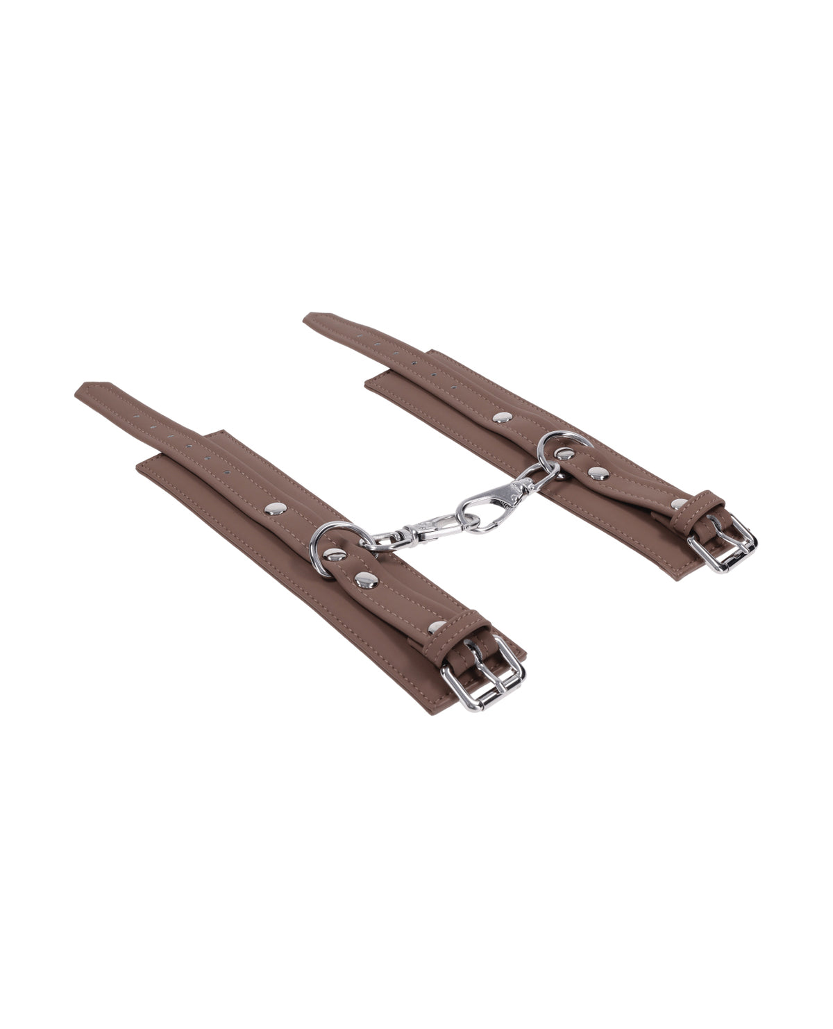 Set Signature Dawn Dream de cătușe cu atingere de cașmir, din silicon, cu accesorii metalice argintii