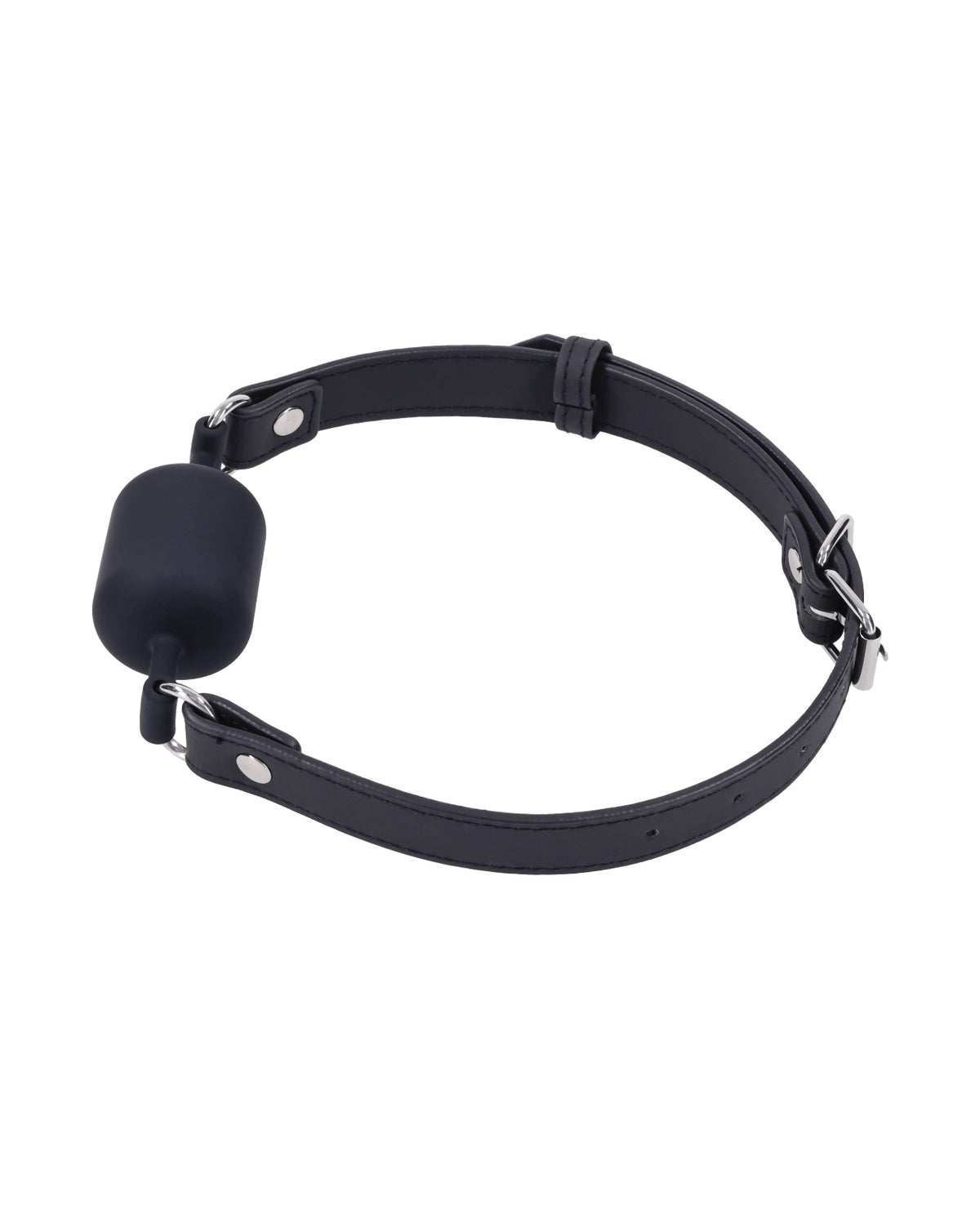 Signature Midnight Muse Adjustable Barrel Gag With Faux Leather Straps