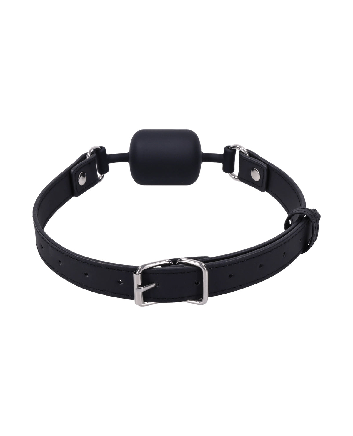 Signature Midnight Muse Adjustable Barrel Gag With Faux Leather Straps