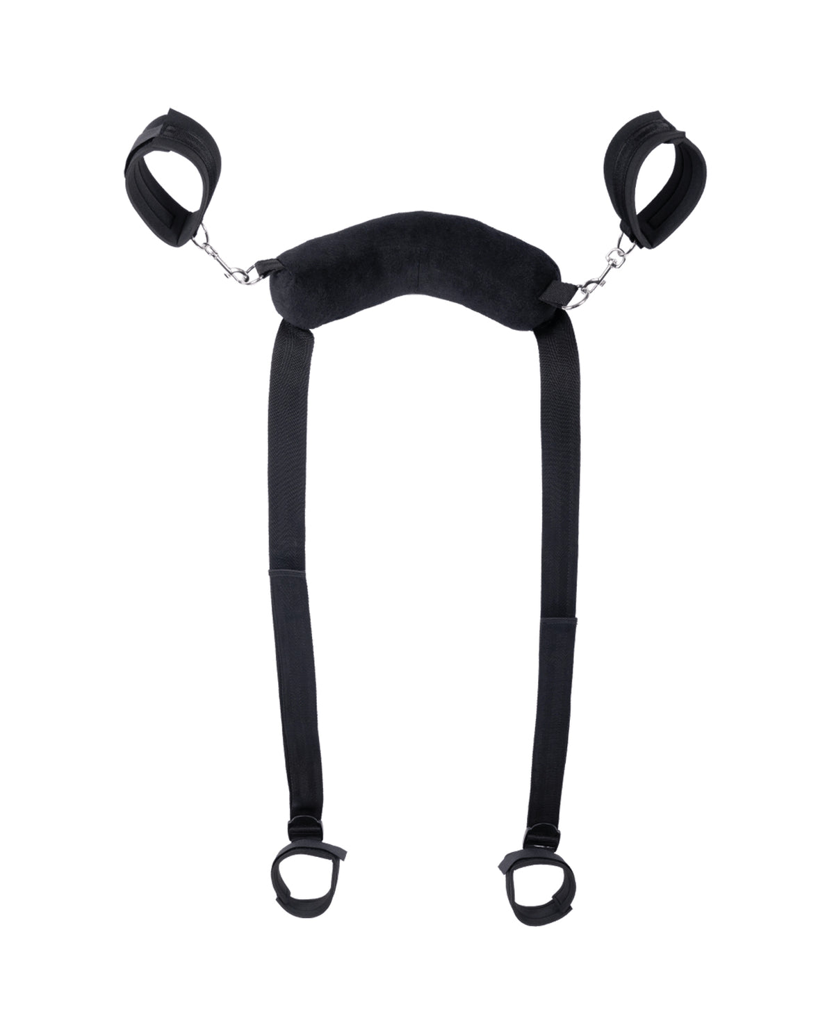 Arnés sexual de felpa Signature ajustable con soporte ergonómico para las piernas