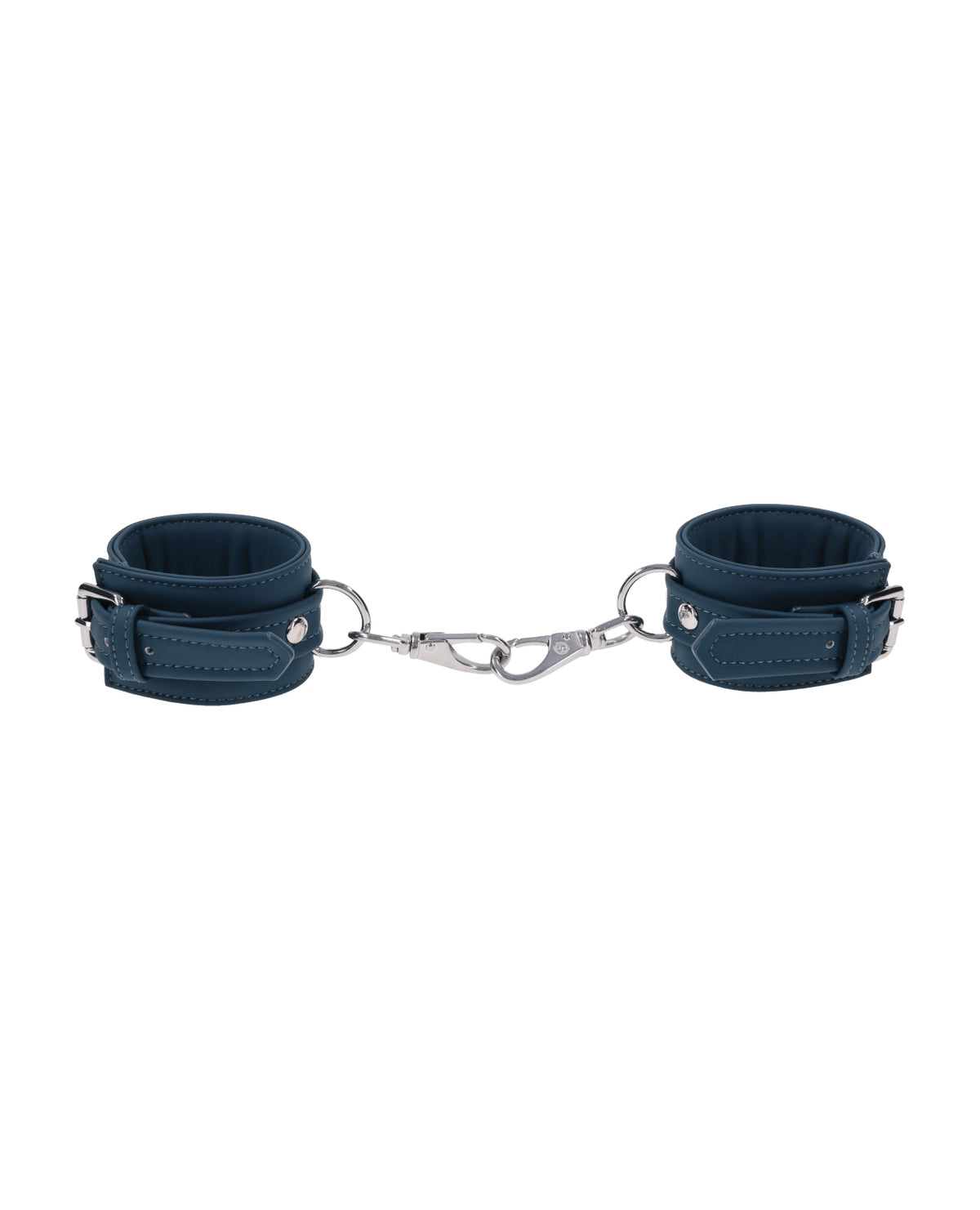 Signature Twilight Tease Silver Hardware Soft Lined Silicone Handcuffs