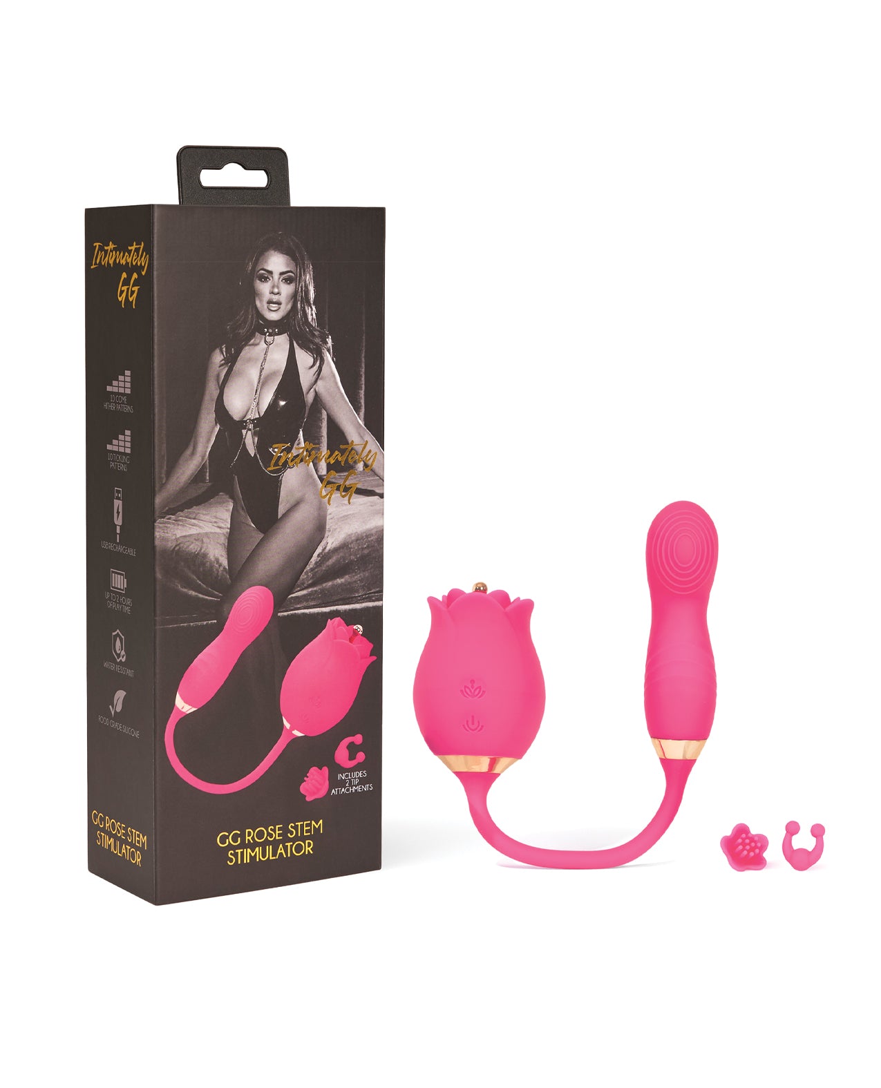 Vibrador de empuje Intimately GG para mujeres, rosa