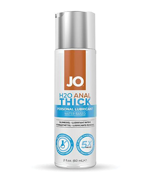 JO H2O Anal Thick Water Based Lubricant 2 Oz Extra Cushion And Glide