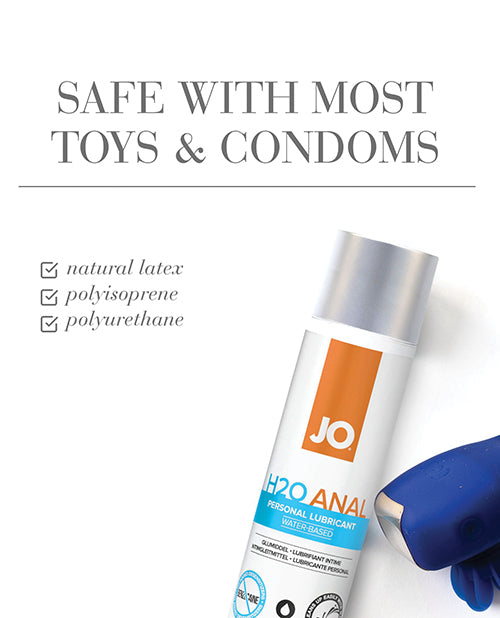 JO H2O Anal Original Water Based Lubricant 2 Oz Silky Glide
