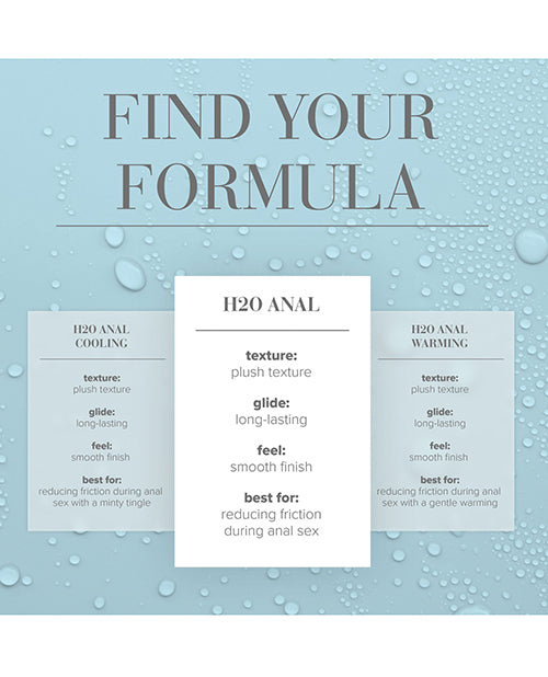 JO H2O Anal Original Water Based Lubricant 2 Oz Silky Glide