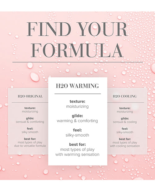 JO H2O Warming Lubricant 2 Oz Water Based Personal Lubricant