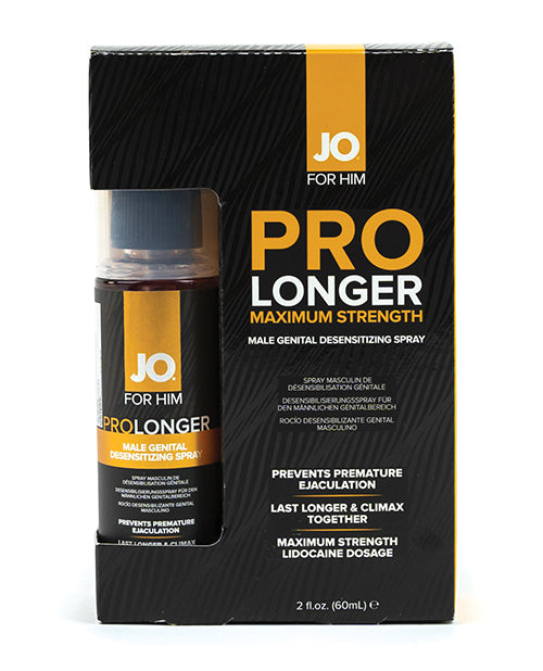 JO Prolonger Lidocaine Spray Desensitizer 2 Oz Metered Sprayer