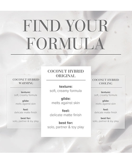 JO Coconut Hybrid Lubricant Original 1 Oz Water Based Coconut Lube