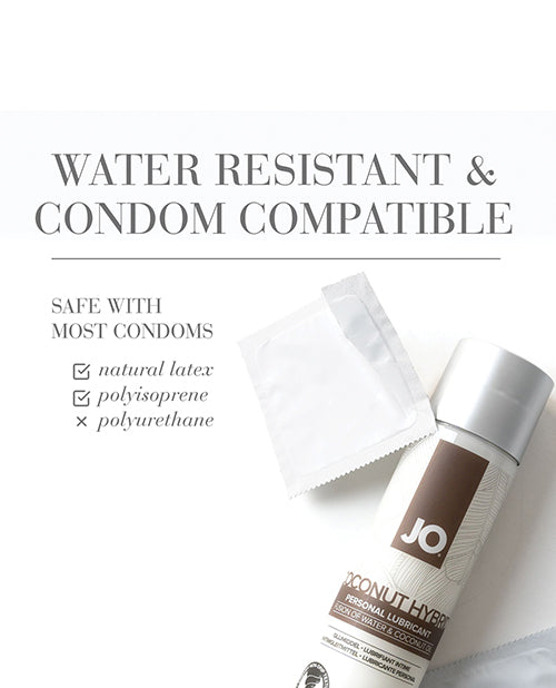 JO Coconut Hybrid Lubricant Original 1 Oz Water Based Coconut Lube