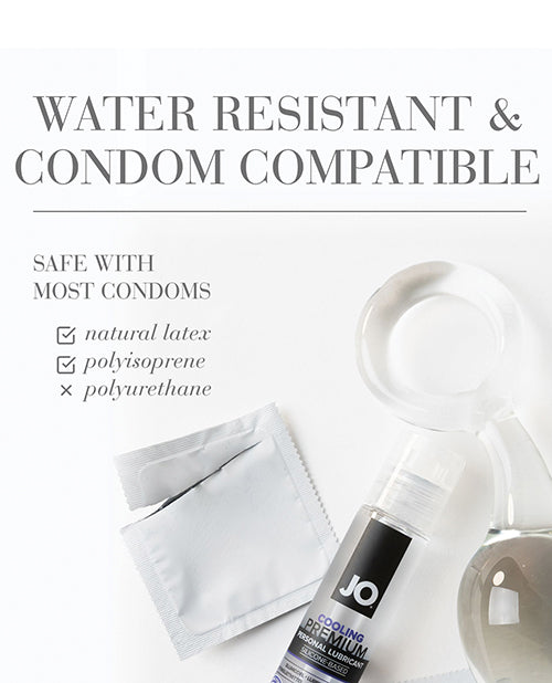 JO Premium Cooling Lubricant Silicone Based 2 Oz Water Resistant