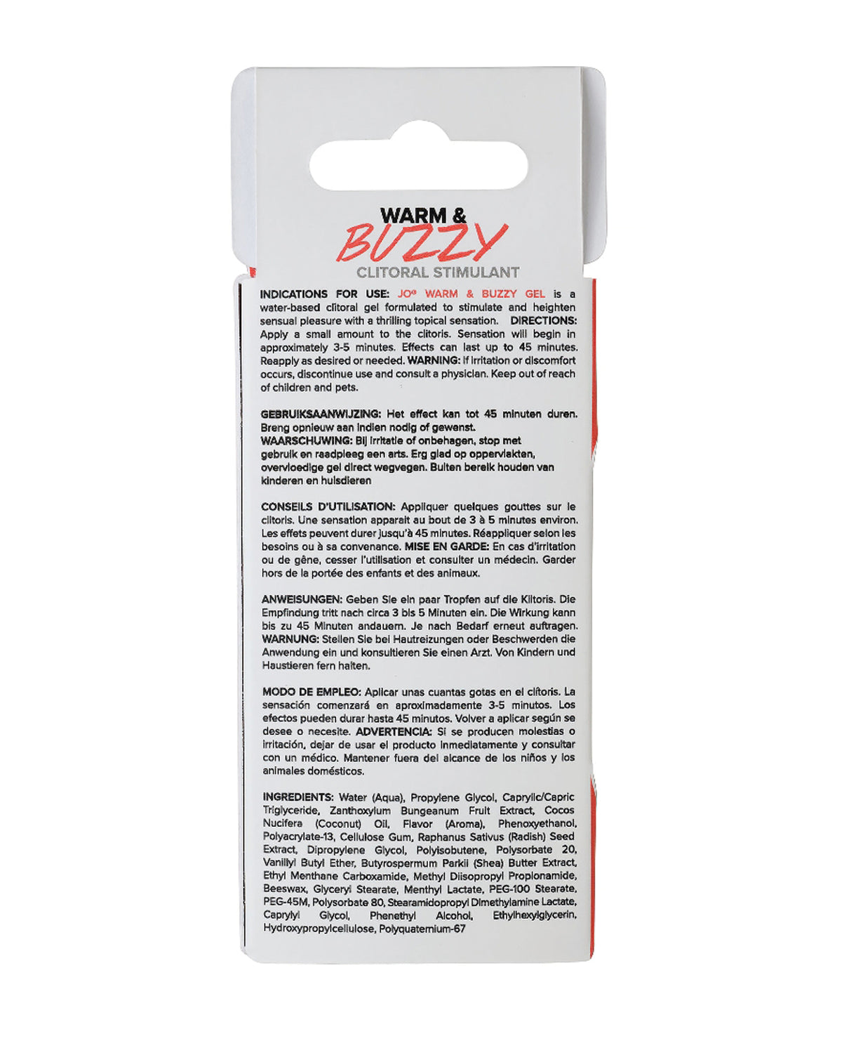 JO Warm and Buzzy Original Stimulant 0.34 oz Clitoral Stimulant