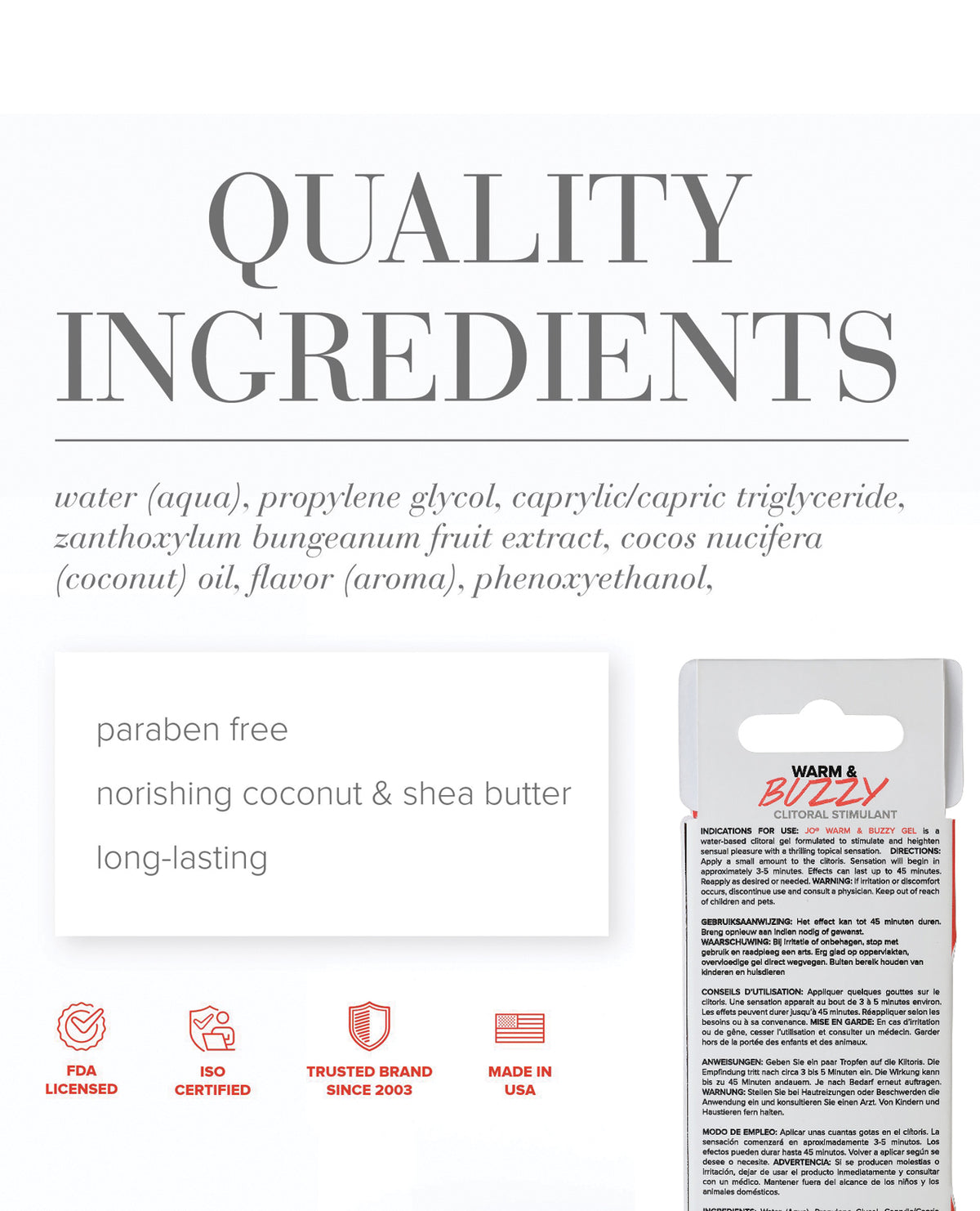 JO Warm and Buzzy Original Stimulant 0.34 oz Clitoral Stimulant