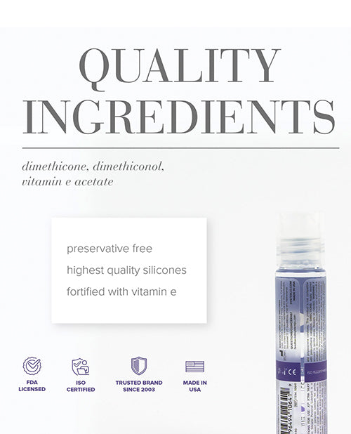 JO Xtra Silky Thin Silicone Lubricant Original 1 Ounce With Vitamin E
