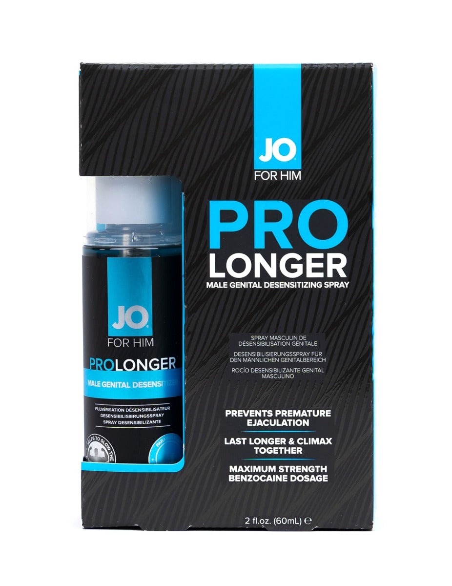 JO Prolonger Benzocaine Desensitizer Spray 2 Oz for Prolonged Intimacy