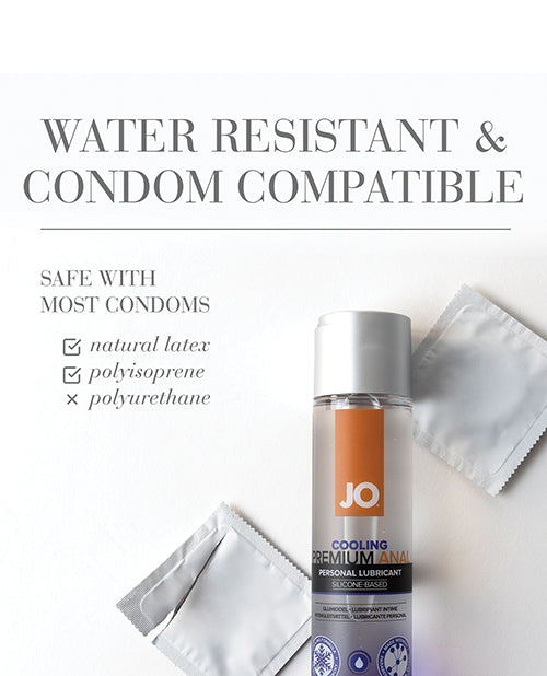 JO Premium Anal Cooling Lubricant Silicone Based 2 Oz