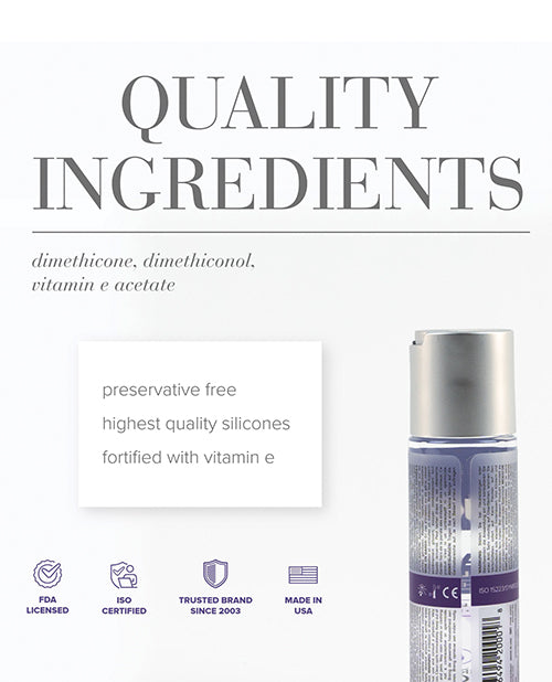 JO Xtra Silky Thin Silicone Original Lubricant With Vitamin E 2 Oz