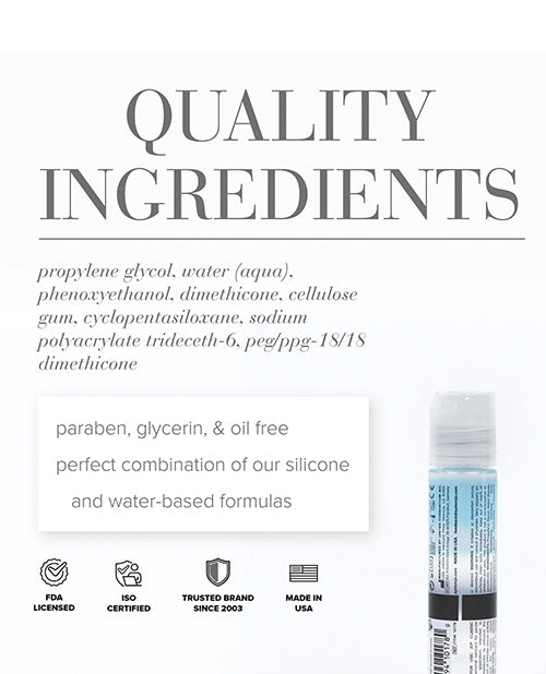 JO Classic Hybrid Lubricant Original 1 Oz Silicone Water Based