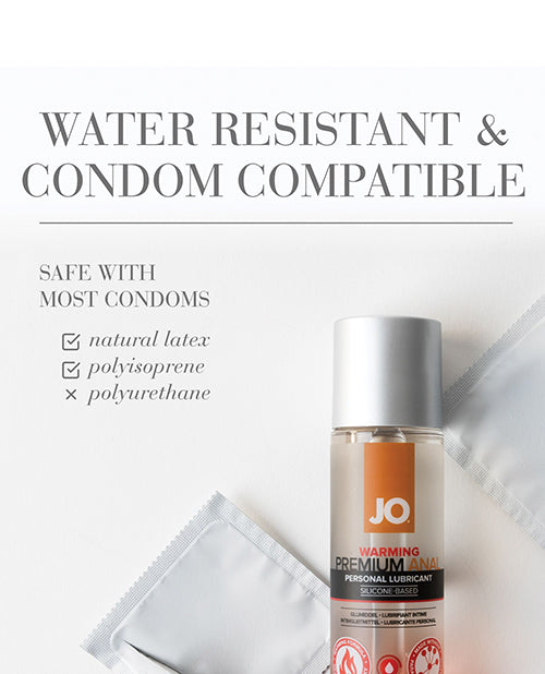 JO Premium Anal Warming Lubricant SiliconeBased 2 Oz