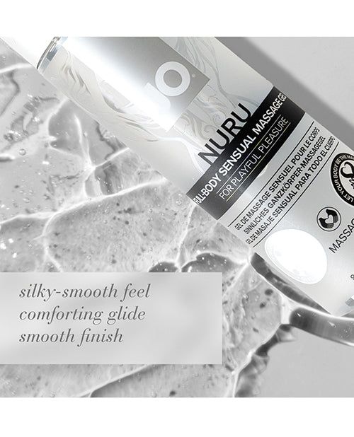 JO Nuru Massage Gel Fragrance Free 8 Oz For Wet Slippery Massage