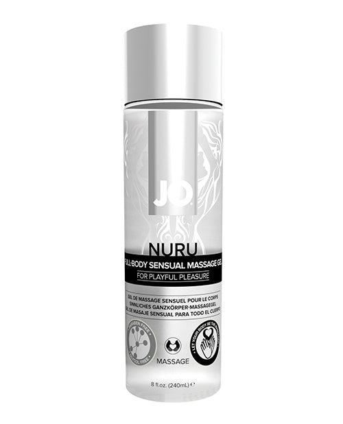 JO Nuru Massage Gel Fragrance Free 8 Oz For Wet Slippery Massage