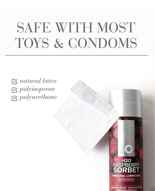 JO H2O Raspberry Water Based Flavored Lubricant 4 Oz