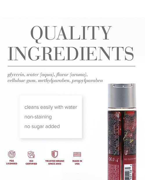 JO H2O Cherry Lubricant 4 Oz Water Based Flavored Lube