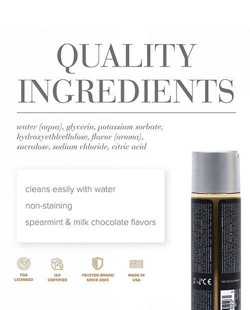 JO Gelato Mint Chocolate Lubricant Water Based 4 Oz No Aftertaste