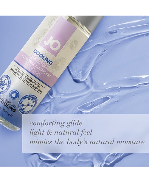 JO Agape Cooling Lubricant Water Based 2 Oz pH Balanced