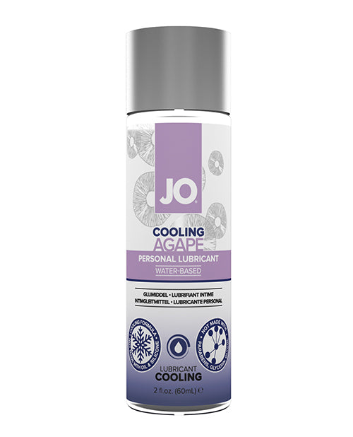 JO Agape Cooling Lubricant Water Based 2 Oz pH Balanced
