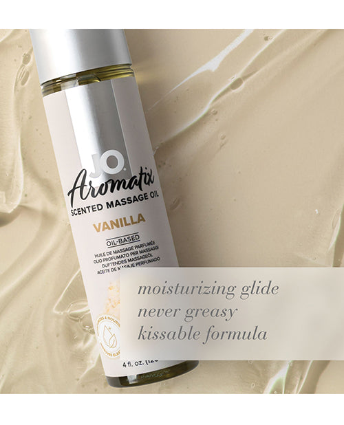 JO Aromatix Vanilla Massage Oil 4 Oz Kissable Vegan Friendly